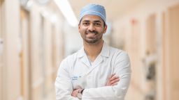 Second year Cleveland Clinic resident, Dr. Hemal, delivered his eighth baby while traveling back to the United States from India.